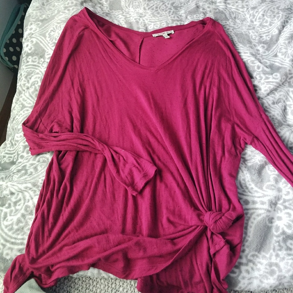 Ling sleeve pink shirt